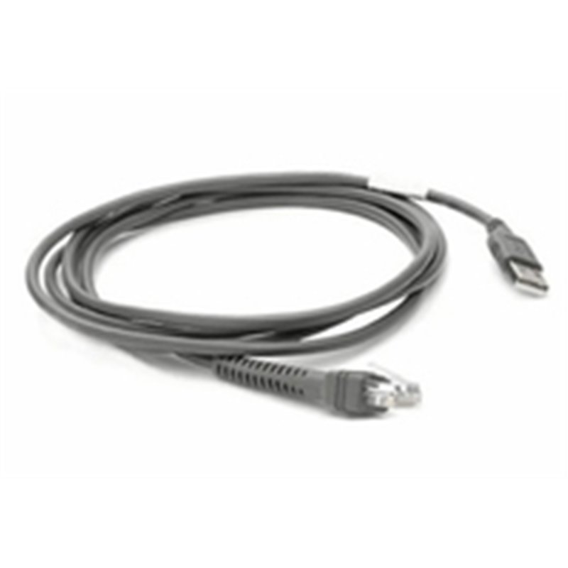 Zebra CBA-U21-S07ZBR - Black - 2.1 m - USB - EAS - Male - Male