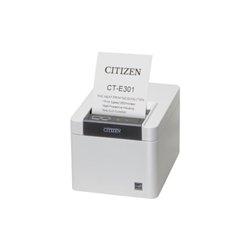 Citizen CT-E301 USB 8 Punkte/mm 203dpi Cutter weiß - POS printer - Thermal Transfer