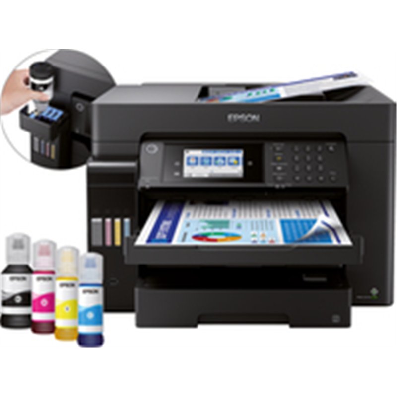 Epson EcoTank ET-16650 - Inkjet - Colour printing - 4800 x 1200 DPI - A3 - Direct printing - Black Epson EcoTank ET-16650 - Inkjet - Colour printing - 4800 x 1200 DPI - A3 - Direct printing - Black