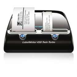 Dymo LabelWriter 450 Twin Turbo - Direct thermal - 600 x 300 DPI - Black - Silver