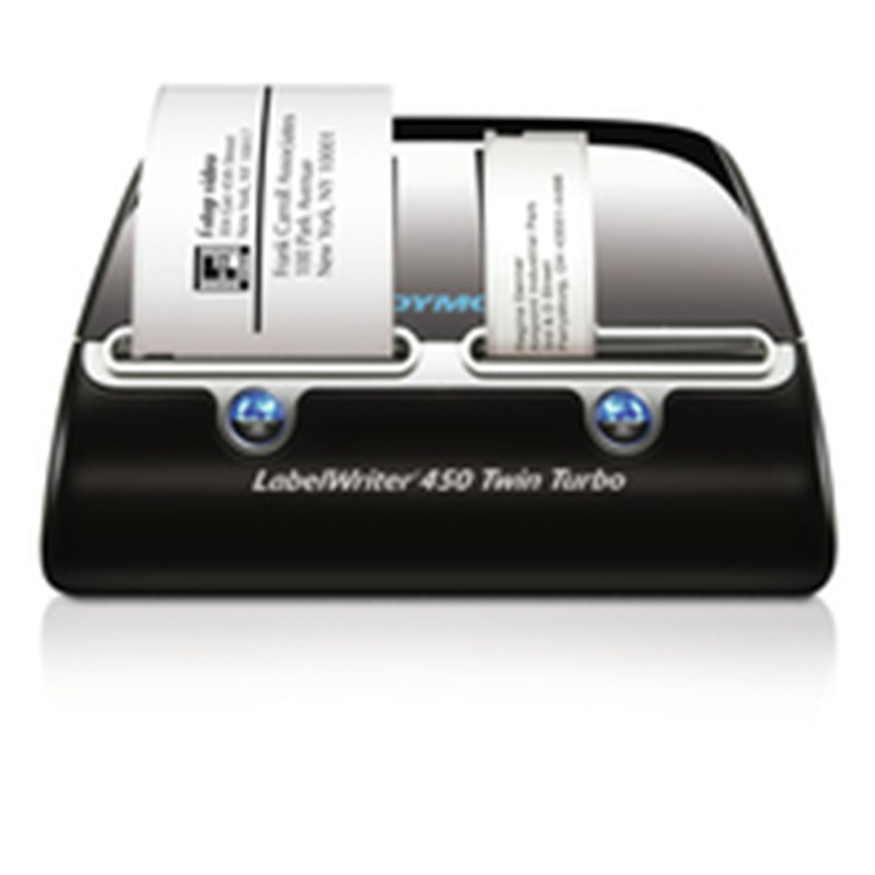Dymo LabelWriter 450 Twin Turbo - Direct thermal - 600 x 300 DPI - Black - Silver