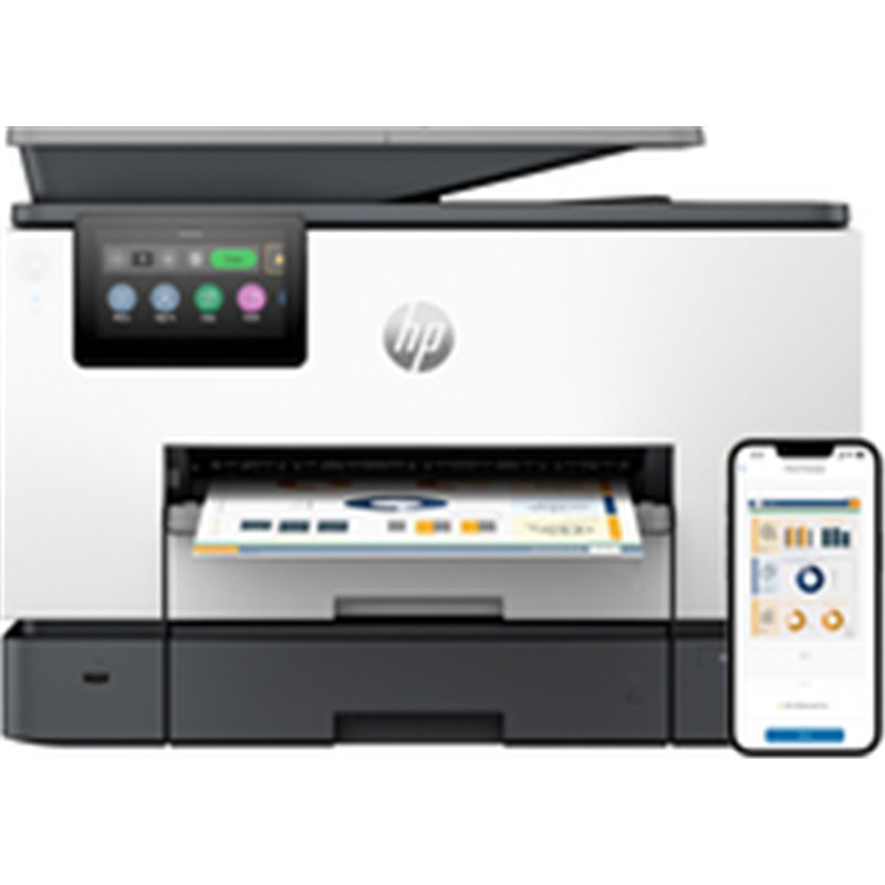 HP OfficeJet Pro 9130b All-in-One Printer - Thermal inkjet - Colour printing - 4800 x 1200 DPI - A4 - Direct printing - Grey HP OfficeJet Pro 9130b All-in-One Printer - Thermal inkjet - Colour printing - 4800 x 1200 DPI - A4 - Direct printing - Grey