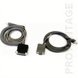 Datalogic CAB-408 RS-232 Pwr Coil 9-Pin Fem - DB-9 - Female - Female