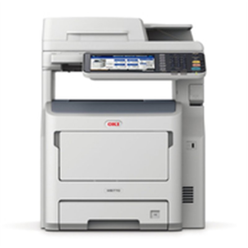 OKI MB770dn - LED - Mono printing - 1200 x 1200 DPI - A4 - Direct printing - Grey - White