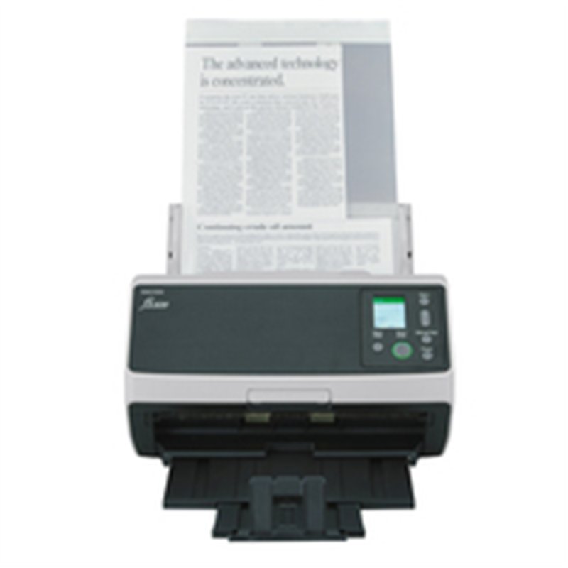 Fujitsu fi-8190 - 216 x 355.6 mm - 600 x 600 DPI - 90 ppm - Grayscale - Monochrome - ADF + Manual feed scanner - Black - Grey