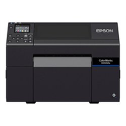 Epson ColorWorks D6500 dye ink Cutter Disp. USB Ethernet schwarz - Label Printer - Inkjet