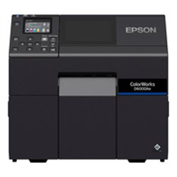 Epson ColorWorks D6000 dye inc Cutter Disp. USB Ethernet schwarz - Label Printer - Inkjet