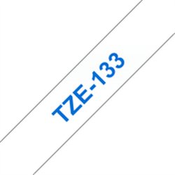 Brother Laminated tape 12mm - Blue on transparent - TZe - Grey - Thermal transfer - China - Brother