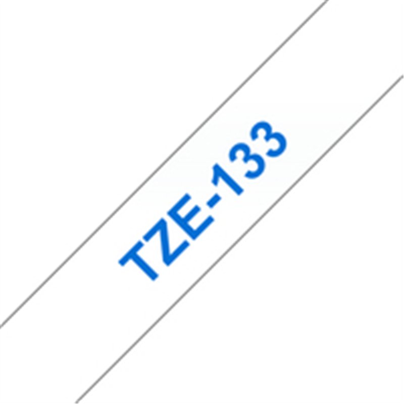 Brother Laminated tape 12mm - Blue on transparent - TZe - Grey - Thermal transfer - China - Brother Brother Laminated tape 12mm - Blue on transparent - TZe - Grey - Thermal transfer - China - Brother