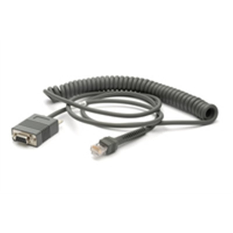Zebra Motorola RS232 Cable - 2.7 m - DB-9 - RS-232 - Grey
