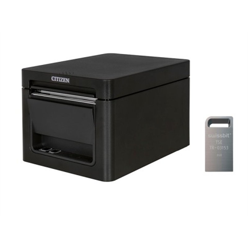 Citizen CT-E351 - Bondrucker thermodirekt Frontausgabe 203 dpi USB+ RS232 schwarz - Printer - 203 dpi Citizen CT-E351 - Bondrucker thermodirekt Frontausgabe 203 dpi USB+ RS232 schwarz - Printer - 203 dpi